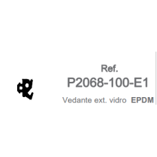 VEDANTE BATENTE VIDRO P2068-100-E1